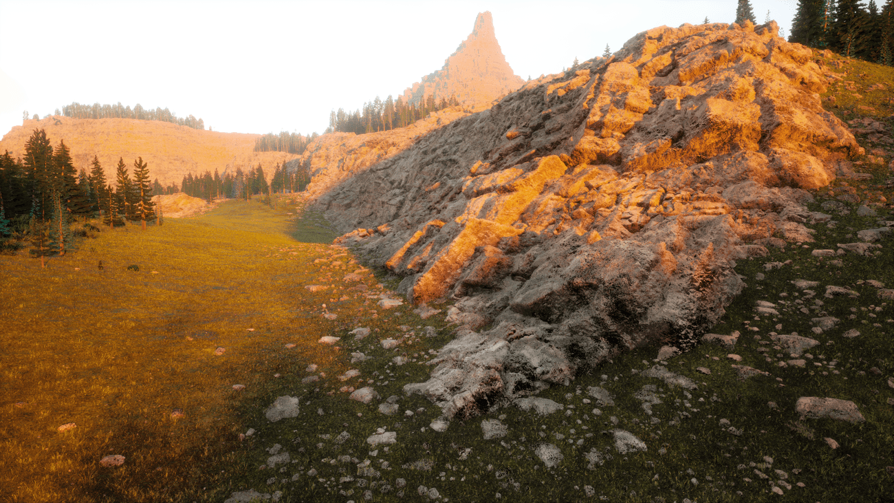 Foot of a mountain